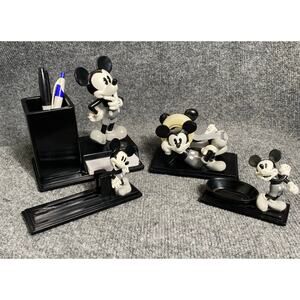 Disney WDCC - Mickey Mouse “The Delivery Boy”- 4 Piece Desk Accessories Set